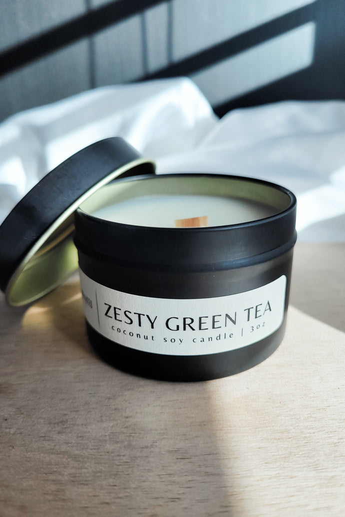 ZESTY GREEN TEA - travel tin